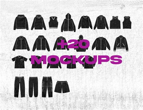 vector mockup pack  clothing brand behance