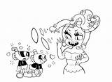 Cuphead Mugman Bosses Jefes Coloriage Cala Hypnosis Hypnotized Evil Bendy Ausmalbilder Imprimer sketch template