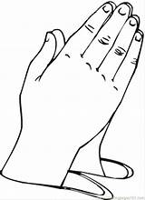 Praying Hands Coloring Pages Printable Getcolorings Fundamentals Print sketch template