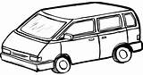 Van Coloring Pages Printable Transportation Getdrawings Color Getcolorings Without sketch template