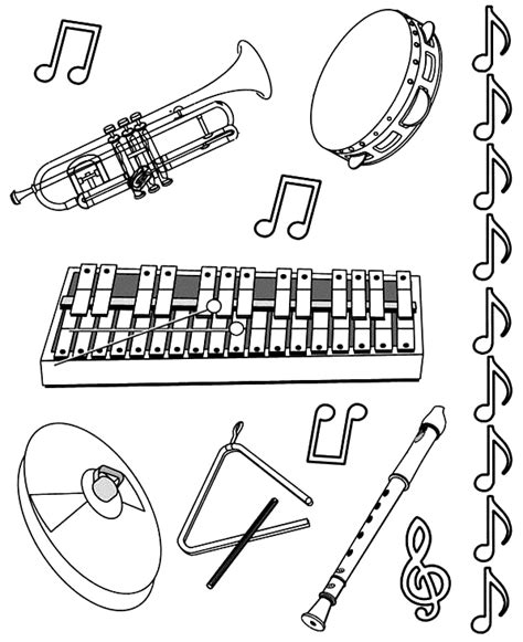 flute coloring pages  coloring pages  kids