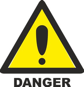 danger sign logo png vector cdr