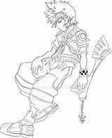 Pages Roxas Coloring Ventus Lineart Kingdom Hearts Ultimate Getcolorings Color Deviantart Amazing sketch template