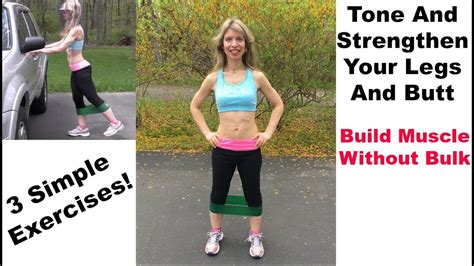 tone legs thighs and butt fast easy band workout exercises results youtube