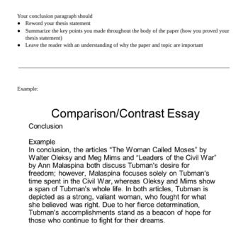 compare  contrast paragraph examples  kids compare