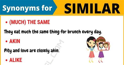 similar synonym list   synonyms  similar  english