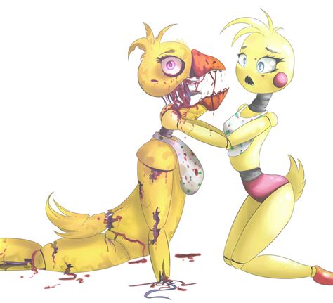 five nights at freddy s toy chica and old chica by sophieeboom on deviantart