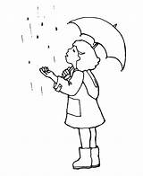 Umbrella Girl Clipart Holding Drawing Cartoon Cliparts Clip Getdrawings Library sketch template