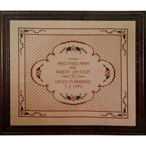 united  marriage wedding counted cross stitch kit imaginating