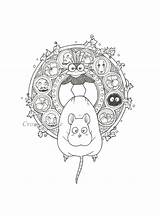 Ghibli Spirited Coloring Chihiro Sprites Nouveau Soot Paesaggio Tatouage Reproduction Dessins Miyazaki Totoro Incantata Colorare Calcifer Reise Zauberland Chihiros Paesaggi sketch template