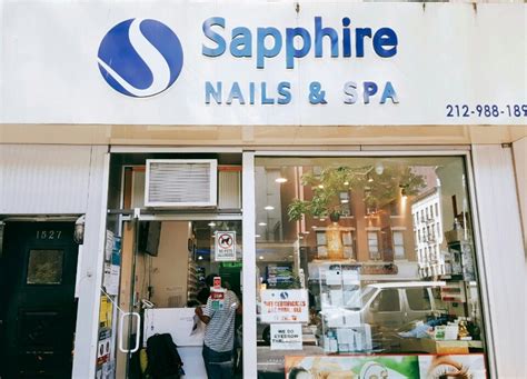 sapphire nails spa salon full pricelist phone number  york