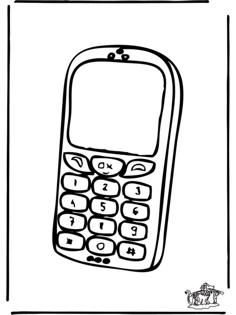 phone coloring pages    print