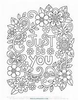 Quote Printable Colouring Kawaii Superstar sketch template
