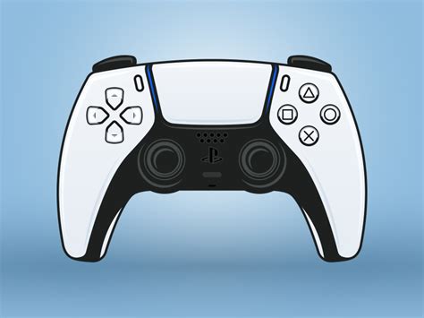 ps gamepad playstation  dualsense controller  flatenot  dribbble