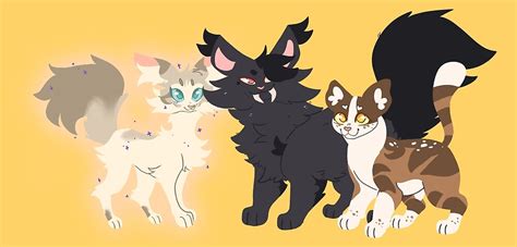 In The Middle Feathertail Nightcloud And Leafpool By Froglot