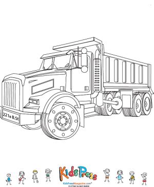 dump truck coloring page kidspressmagazinecom truck coloring pages