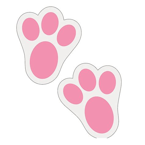 easter bunny footprints printable