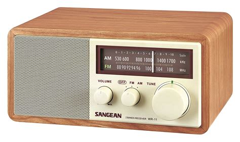 Sangean Wr 11 Wood Cabinet Am Fm Table Top Analog Radio Ebay
