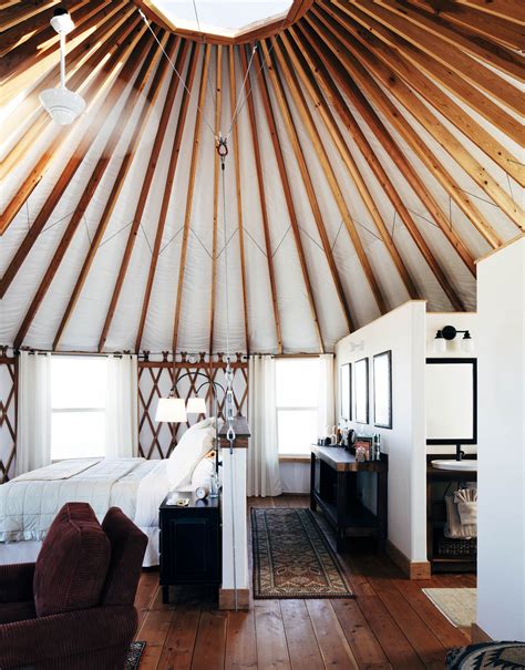 high  safari destination  plains  montana yurt home yurt living yurt interior