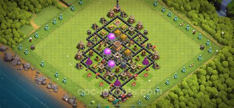 farming base   link anti  hybrid clash  clans  town hall level