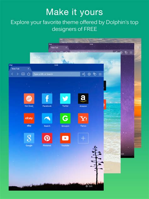 dolphin browser  ipad screenshot