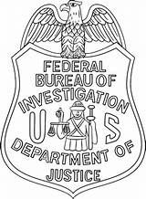 Fbi Badge sketch template