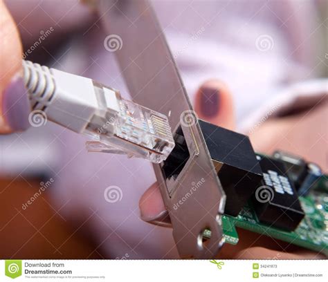 wired devices connected   lan stock image image  data switch