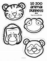 Zoo Puppet Animal Animals Template Finger Puppets Stick Preschool Activities Theme Craft Color Monkey Templates Printables Kids Activity Coloring Kidsparkz sketch template