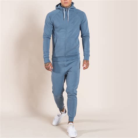 high quality light blue tracksuit skinny fit men fitness tech fleece tracksuits buy tech