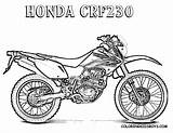 Coloring Pages Dirt Bike Honda Motorbike Motocross Motorcycle Kids Colouring Boys Crf230 Print Printable Von Book Colour Color Bikes Clipart sketch template