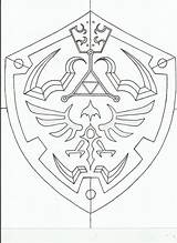 Zelda Hylian Tattoo Triforce Ausmalen 1700 2338 Waffen Wappen Escudo Swords Balloon Cheryl Brewer Vectorified Orig11 Plantillas Xiphos sketch template