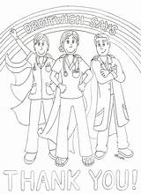 Thank Nhs Droitwich Youngsters Enable Colouring Coun sketch template