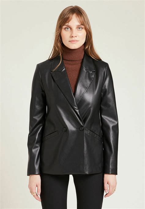 pimkie faux leather jacket schwarzblack zalandode