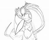 Calamity Trigger Blazblue Hakumen sketch template