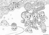 Dolls Coloring Pages Shoppie Shopkins Getdrawings sketch template