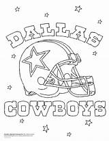 Cowboys Coloring Cowboy Pages Football Dallas Colouring sketch template