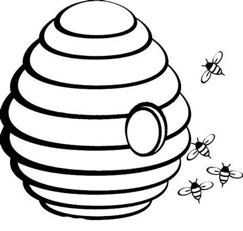 beehive outline clipart clipartix