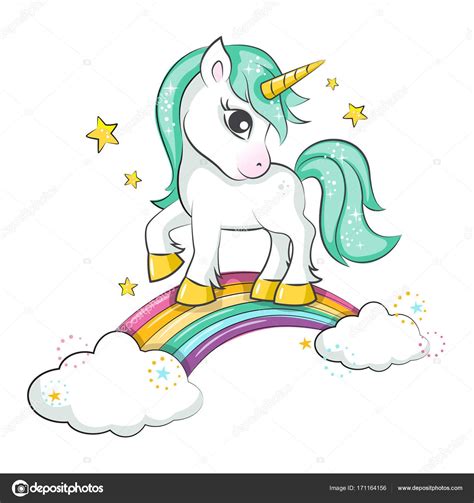 scarica unicorno magico sveglio illustrazione stock unicorn drawing