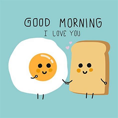 Good Morning I Love You Breakfast Egg And Toast Emoji Icon