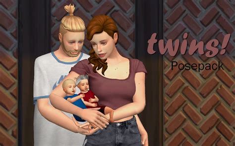 sims  newborn twin poses