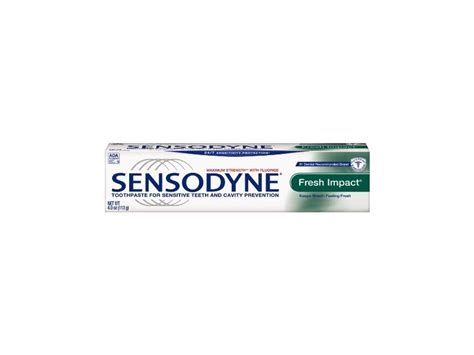 sensodyne fresh impact sensitivity toothpaste  sensitive teeth  extra fresh taste  ounce