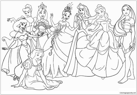 disney princess coloring page  printable coloring pages