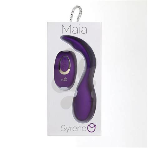 syrene remote control luxury usb bullet vibrator purple on