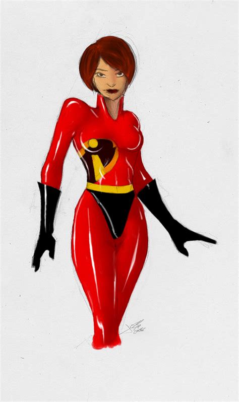 Mrs Incredible Coloured By Joss54 On Deviantart