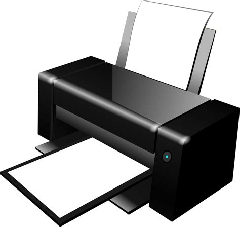 black clipart printer transparent png stickpng