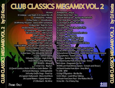 Club Classics Megamix Vol 2 By Dj Kosta Dj S