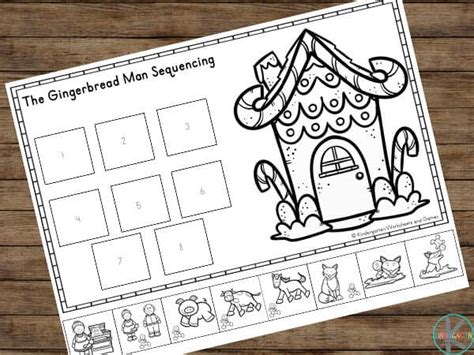 gingerbread man sequencing activity