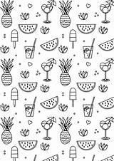 Summer Coloring Printable Pages Sheets Pattern Cool Ausdruckbare Freebie Flower sketch template