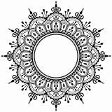 Mandala Henna Transparent Clipart Line Frame Floral Border Freeprettythingsforyou Drawing Mehndi Decorative Dxf Autocad Painting Circle Patterns Rectangle Symmetry Text sketch template