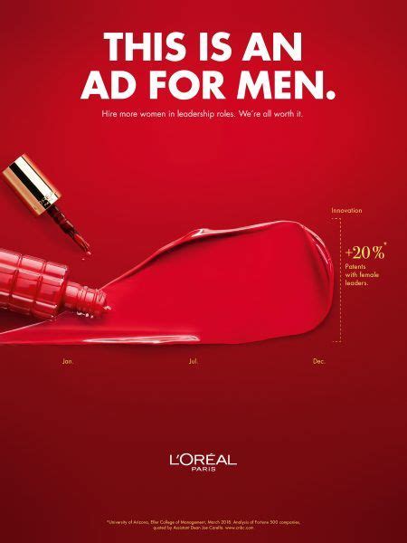 l oreal s bold new ad campaign has a message for men hire more women